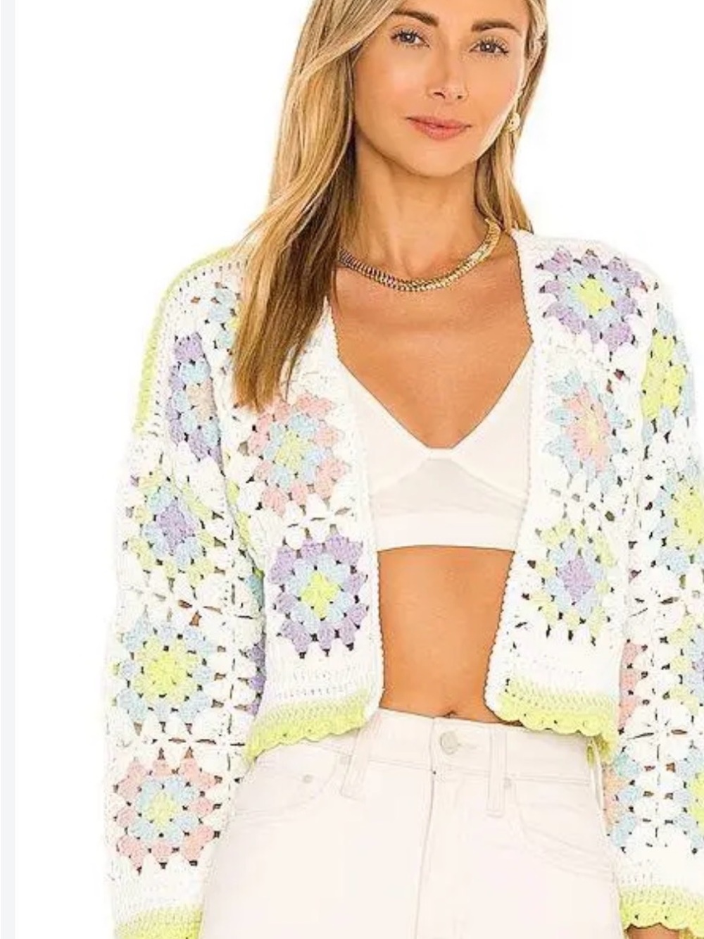 Alice + Olivia Crochet Cardigan